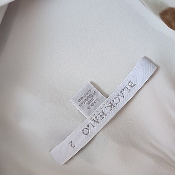 Black Halo Multicolor Floral Long Sleeve Dress Size 2 - Picture 9 of 10